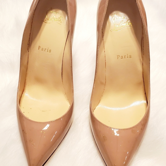 Authentic Christian Louboutin "Red Bottom" Beige - Picture 5 of 6